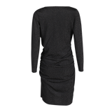 NUNO-LS-WRAP-DRESS - BLACK