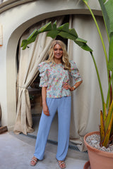 WINNIE BLOUSE - IVORY FLORAL