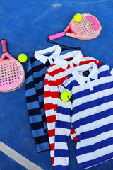POLO-LS-SHIRT - RED WHITE STRIPE