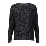 ALMA-LS-U-TSHIRT - DARK GREY BLACK TIA