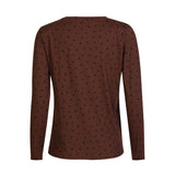 ALMA-LS-TWIST-TOP - BROWN BLACK HEART