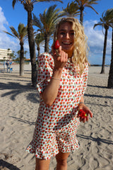 TIA-FRILL-SHORTS - STRAWBERRY