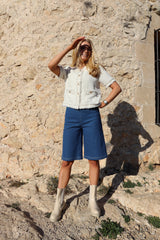 ASTA-LONG-SHORTS - BLUE DENIM