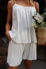 NEO-STRAP-TOP - NATURE PINSTRIPE