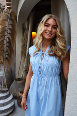 JANE-TIE-DRESS - LIGHT BLUE