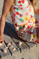 HILMA-SHORTS - IVORY SUMMER