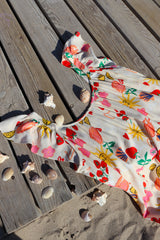 HILMA-FRILL-STRAP-DRESS - IVORY SUMMER