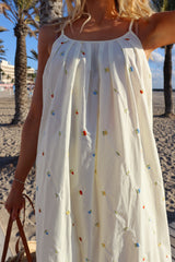 SIMILLA-STRAP-DRESS - CASHEW CREME