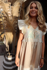 NOR-FRILL-DRESS - IVORY