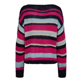 FRODINE STRIPE PULLOVER - NAVY PINK CREME STRIPE