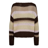 FRODINE STRIPE PULLOVER - CHOCO ROSE IVORY STRIPE