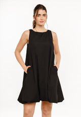 BARBEL DRESS - BLACK