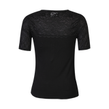LISA SS LACE BLOUSE 2 - BLACK