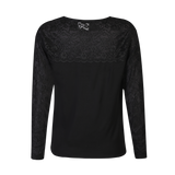 LISA LS LACE BLOUSE 2 - BLACK