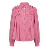 FIE LS FRILL SHIRT - PINK