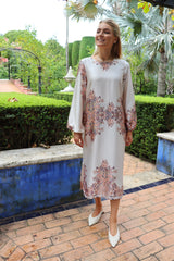 WENNISE LS DRESS - CREME PAISLEY