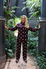 DOTTI LS SHIRT - PLUM ROSE BIG DOT