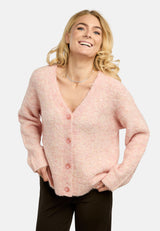LOU CARDIGAN - CREME PEACHY