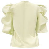 WINNIE VNECK BLOUSE - CREAMY