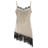LOLA ASYMTERIC TOP - CHAMPAGNE BLACK