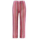CROC PANTS - PINK STRIPE