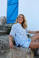 MIE SHORTS - CREME BLUE MUSSEL