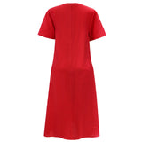 NOTTI SS DRESS - LOBSTER RED