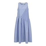 RIKKE NS DRESS - BLUE CHECKS