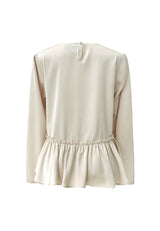 FIE LS FRILL BLOUSE - CHAMPAGNE
