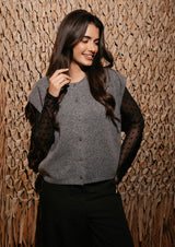 FRIDA ONECK VEST - DARK GREY