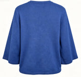 ANNIZ ONECK BLOUSE - NAVY
