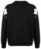 HARLY ONECK PULLOVER - BLACK CREME CHECK