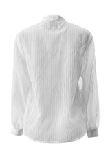 FILIPPA LS FRILL SHIRT - WHITE