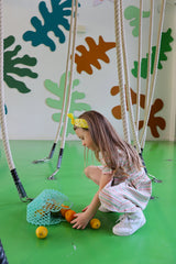 NATALIA-SS-DRESS-KIDS - MULTI MINT STRIPE