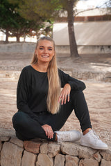 ALMA-LS-TOP (FLEECE) - DUSTY ARMY