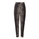 ALMA PANTS (FLEECE) - DARK BROWN LUX LEO