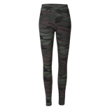 ALMA-LEGGINGS (FLEECE) - DUSTY CAMO DARK BROWN