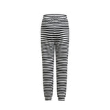 ALMA PANTS - BLACK CREME STRIPE