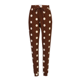 ALMA-PANT - BROWN CREME DOT