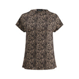 ALMA-TOP - MOCCA BROWN LACE