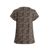 ALMA-TOP - MOCCA BROWN LACE