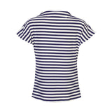 ALMA-TOP - BLUE CREME STRIPE