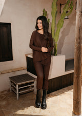ALMA-LS-TOP - ESPRESSO STRIPE