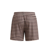 ALMA SHORTS - BROWN STRIPE
