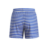 ALMA-SHORTS - STRIPE IVORY COBOLT
