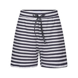 ALMA SHORTS - BLACK CREME STRIPE