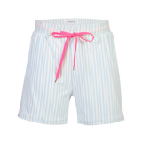 ALMA-SHORTS - L. BLUE CREME SMALL STRIPE