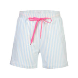 ALMA-SHORTS - L. BLUE CREME SMALL STRIPE