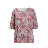 ALMA-TSHIRT - PINK PAISLEY