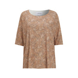 ALMA-TSHIRT - SAND PAISLEY